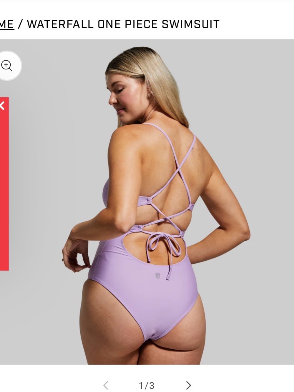 Waterfall one piece swimsuit